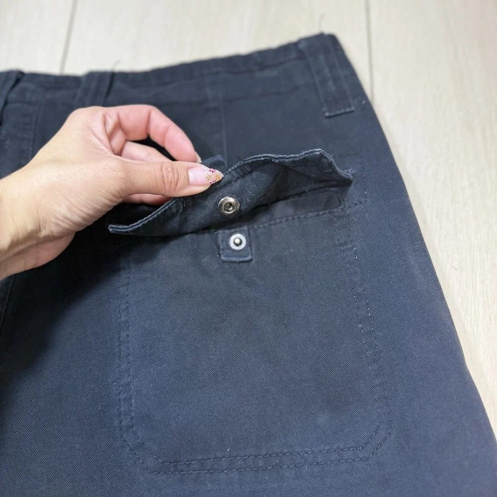 Foot Locker Cargo Shorts Mens 33 Black Cotton Utility Y2K Streetwear‎ Style Fit